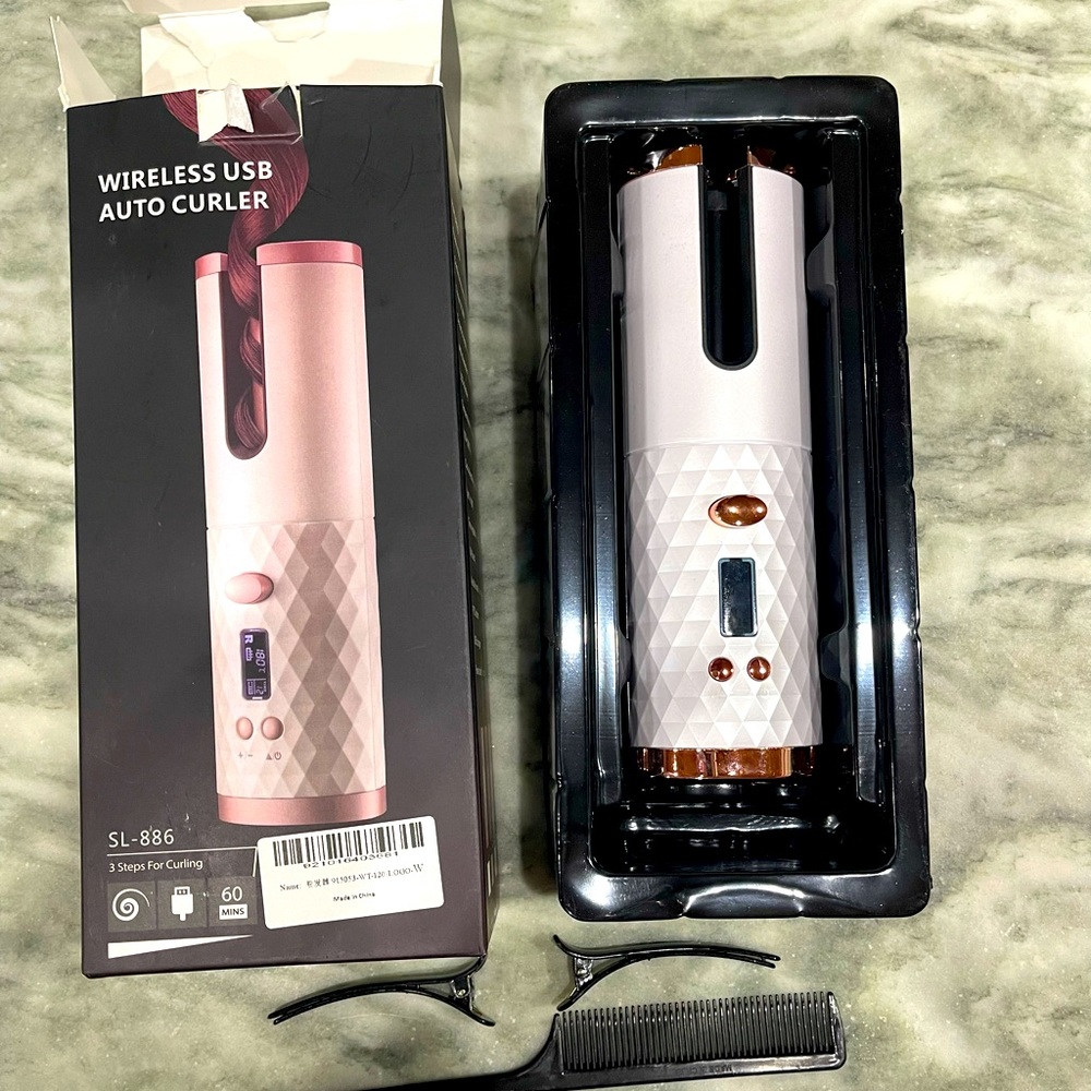 Wireless auto hair curler 💇‍♀️